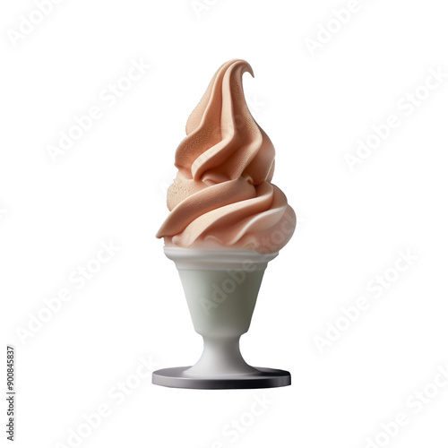 peach icecream background-less