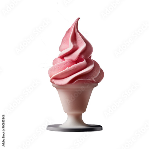 strawberry ice cream background-less