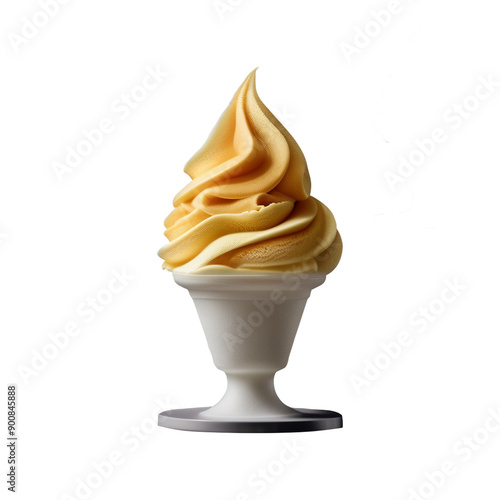 yellow ice-cream cone background-less