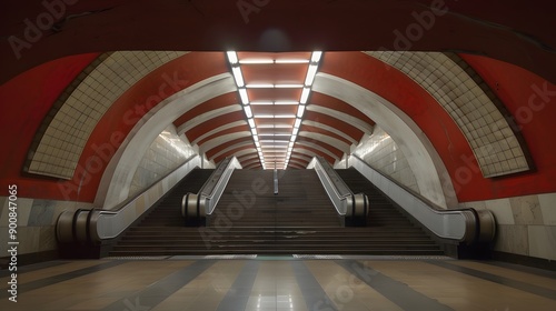 Moscow metro station Arbatskaya.  photo