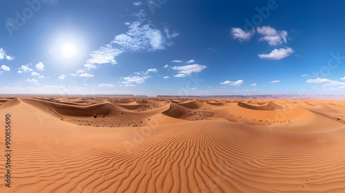 Paysage de dunes, Grand erg oriental, Tunisie. 