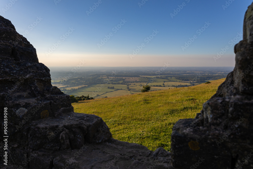 view from the ruins over landscape view from the ruins over landscape