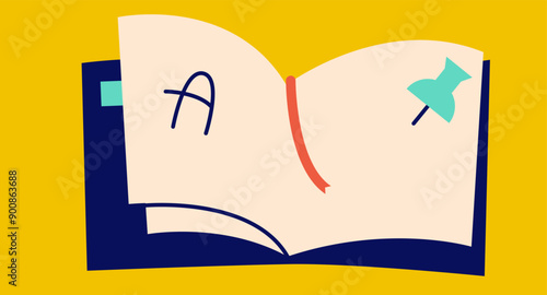 School Book Banner Card Poster