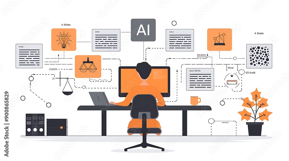 AI laws and regulations concept, artificial intelligence legal standards and ethics policy AI laws and regulations concept, artificial intelligence legal standards and ethics policy