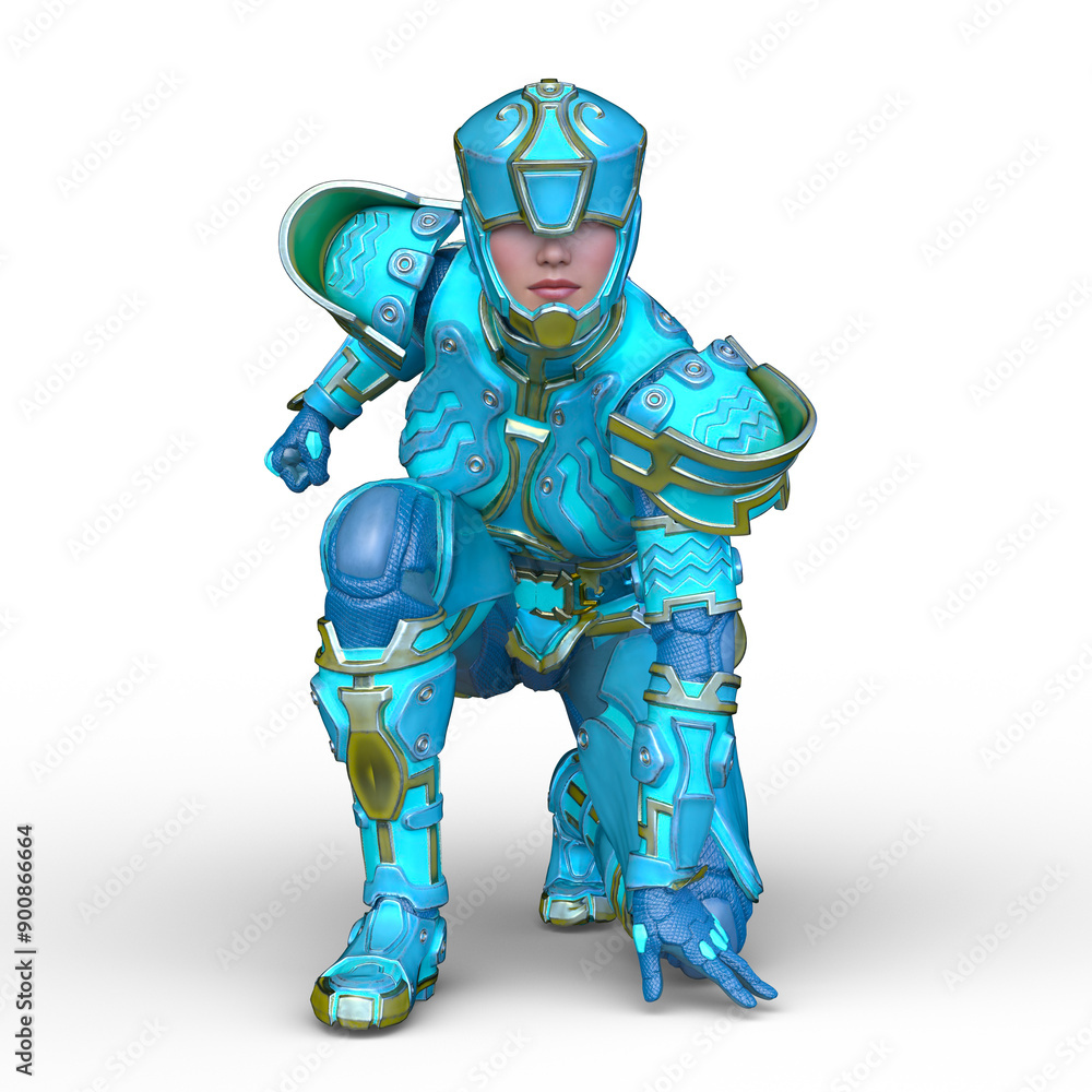 サイバーウーマン 3DCGレンダリング サイバーウーマン 3DCGレンダリング
