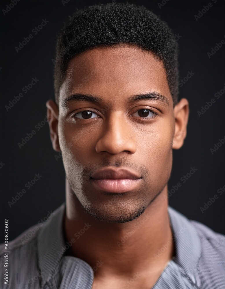 Fototapeta premium portrait of a man, serious looking to the camera