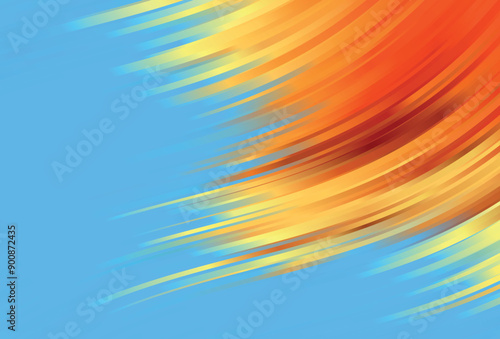 Multicolor wave lines abstract background