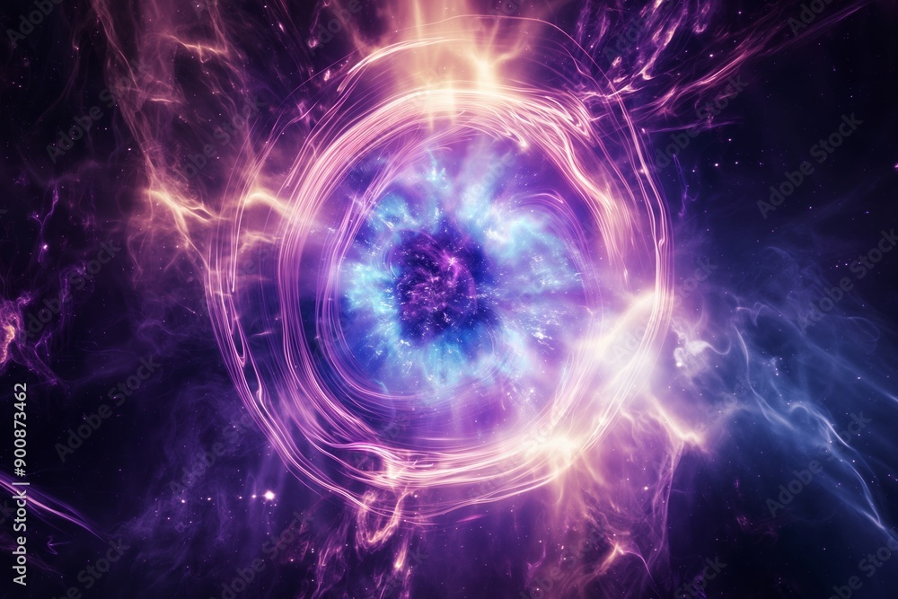 An otherworldly vortex of cosmic energy swirling in a blend of purple, blue, and white hues, evoking a sense of wonder. An otherworldly vortex of cosmic energy swirling in a blend of purple, blue, and white hues, evoking a sense of wonder.