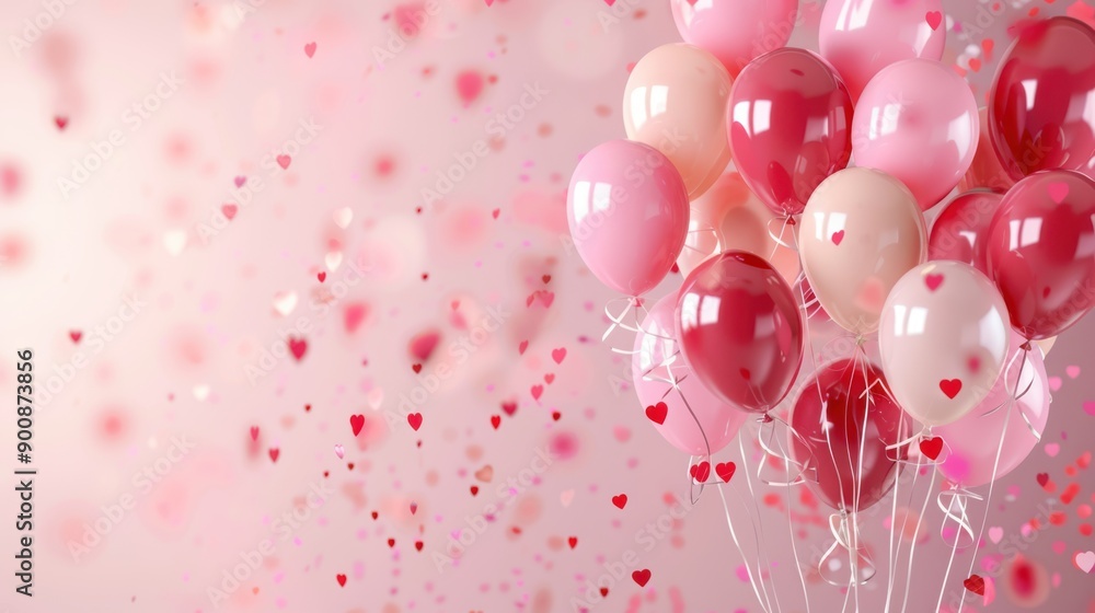 balloon theme of happy new year copy space banner balloon theme of happy new year copy space banner