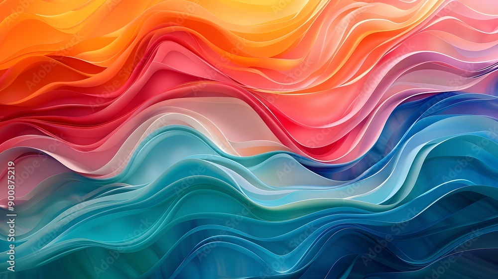 Colorful Flowing Abstract Pattern. Creative design concept Colorful Flowing Abstract Pattern. Creative design concept