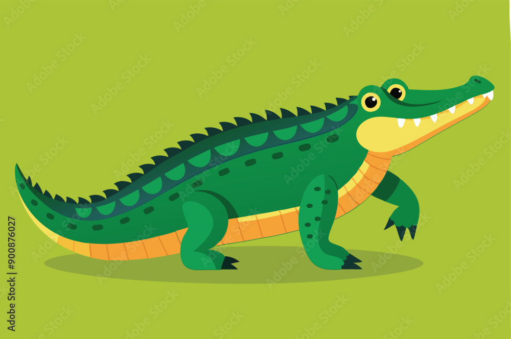 Crocodile Animal isolated flat vector illustration Crocodile Animal isolated flat vector illustration