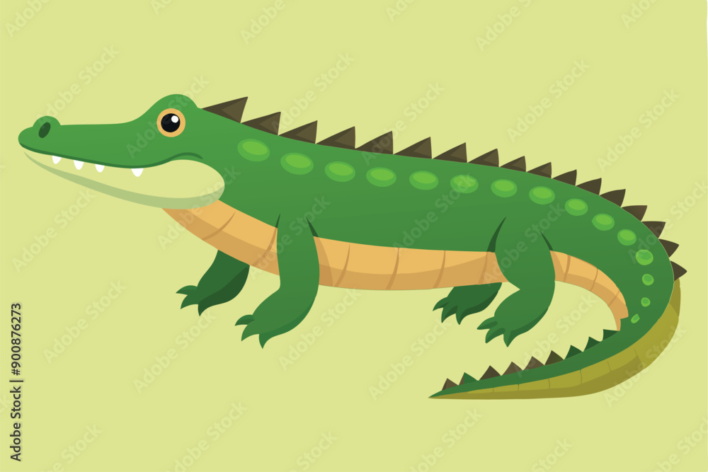 Crocodile Animal isolated flat vector illustration Crocodile Animal isolated flat vector illustration