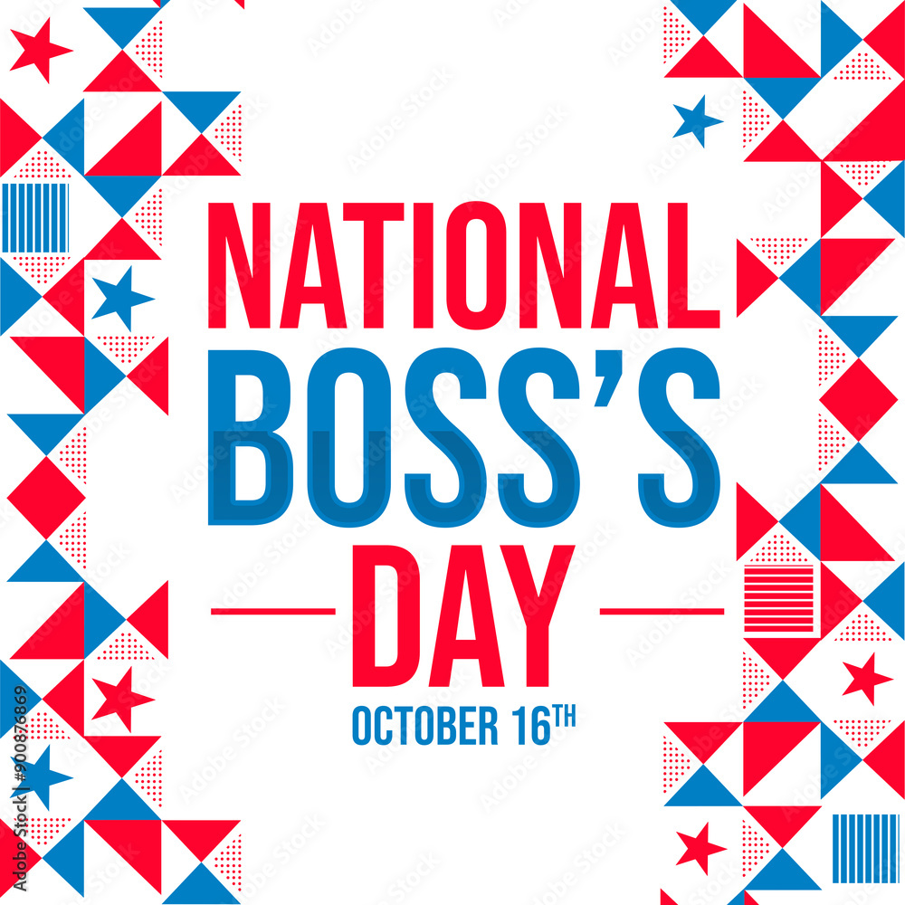 National Boss's day background design. October 16 is observed as boss's day in USA National Boss's day background design. October 16 is observed as boss's day in USA