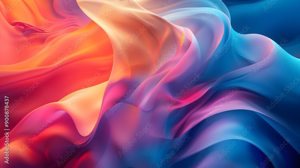 Colorful Blobs. Dynamic abstract background composed of gradient blobs Colorful Blobs. Dynamic abstract background composed of gradient blobs
