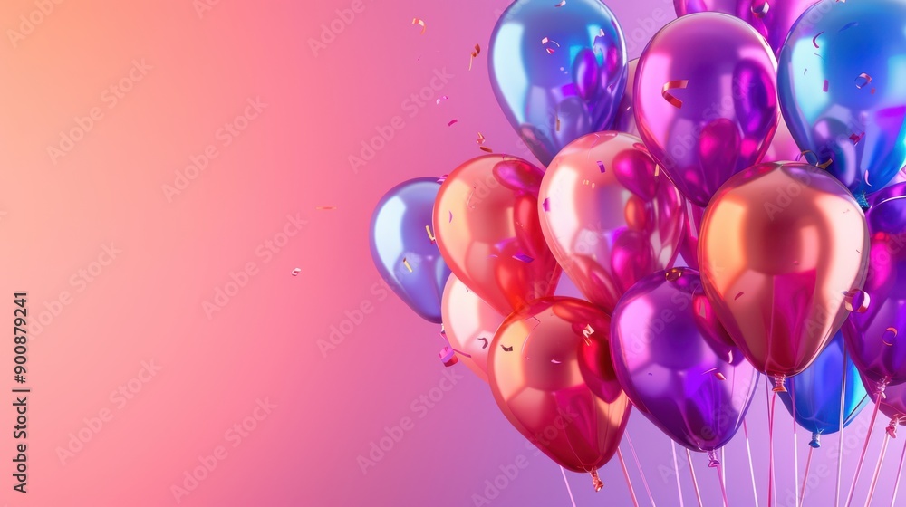 a birthday card with balloons and balloons a birthday card with balloons and balloons
