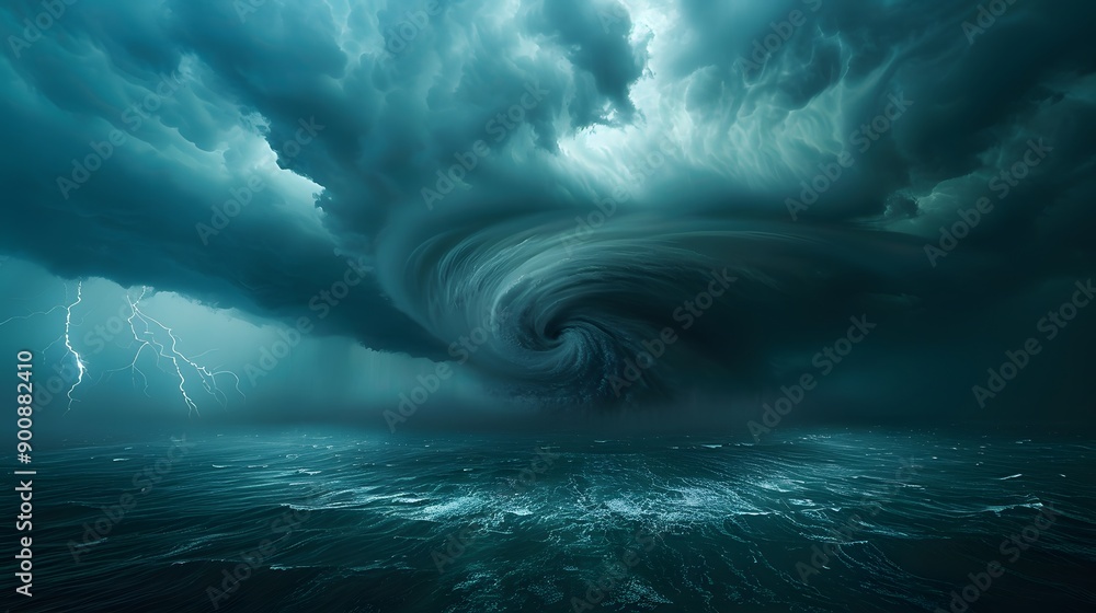 The Unleashing Fury. Natural Disaster concept The Unleashing Fury. Natural Disaster concept