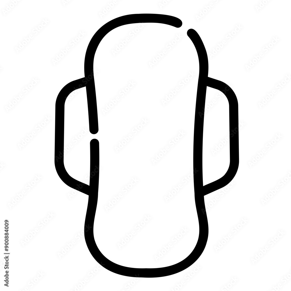 sanitarynapkin Line Icon sanitarynapkin Line Icon