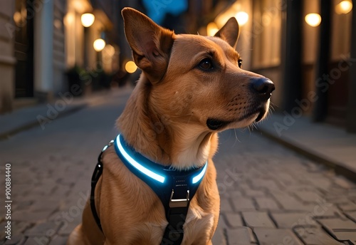 Illuminated Dog Collar for Night Safety | Pet Fashion Accessory