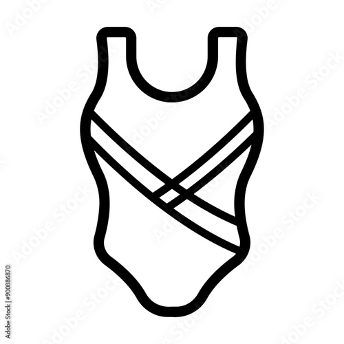 leotard Line Icon