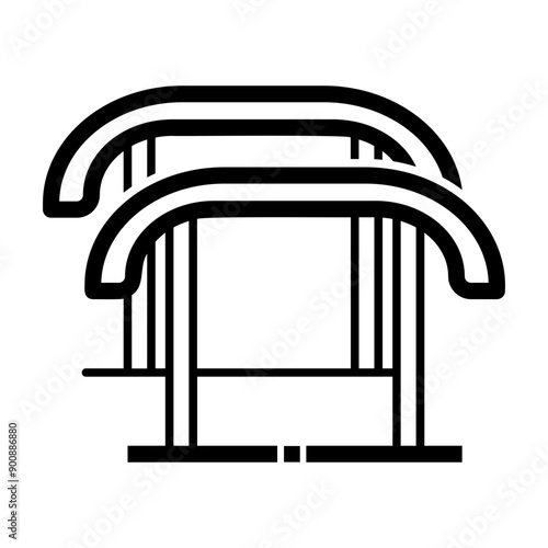 parallel bars Line Icon