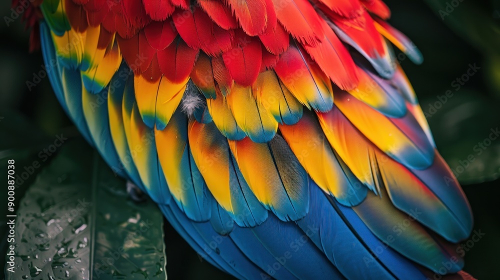 Vibrant Macaw Feathers Vibrant Macaw Feathers