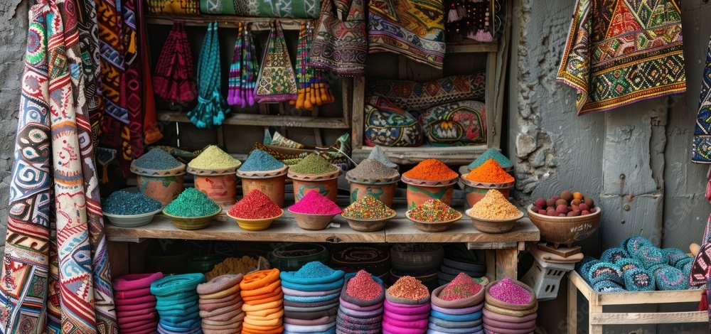 Asia Traditional market selling kitchen spices Asia Traditional market selling kitchen spices