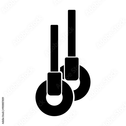 rings gymnastic Solid icon