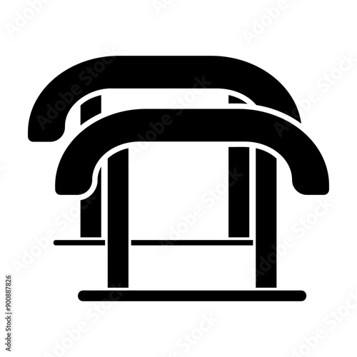 parallel bars Solid icon