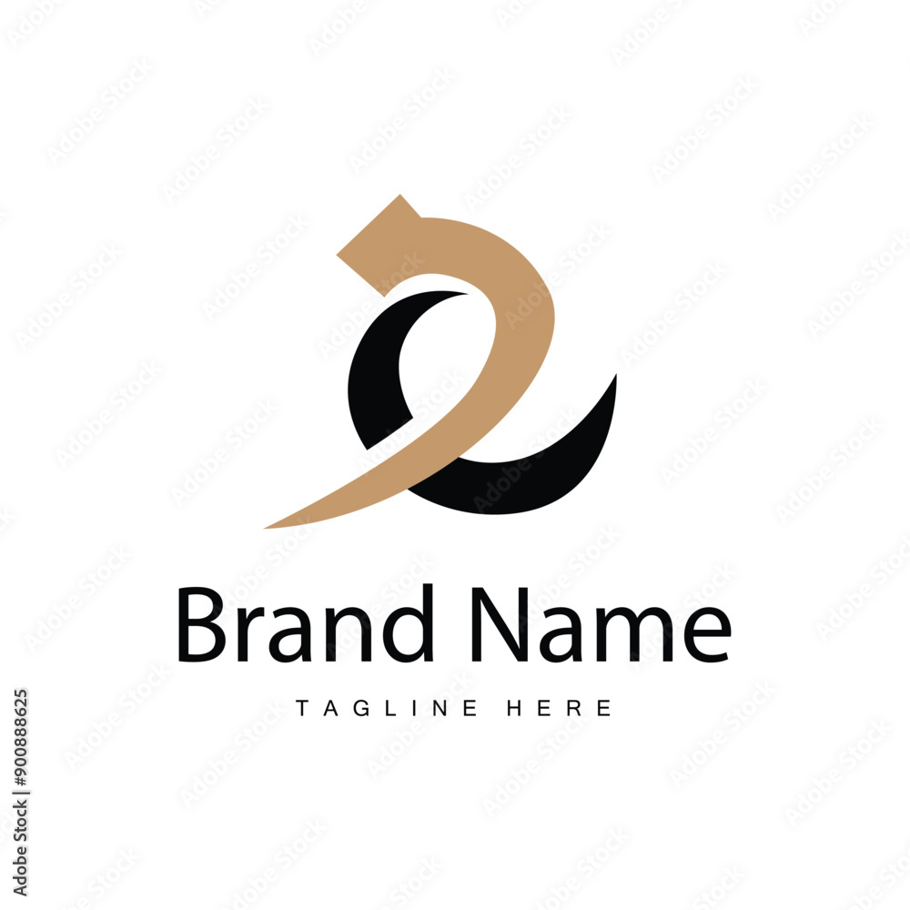 Obraz premium E letter logo in simple style Luxury product brand template illustration