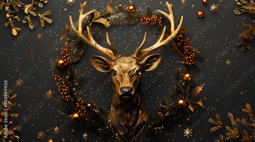 christmas deer background christmas deer background