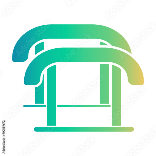 parallel bars Gradient icon
