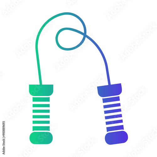 skipping rope Gradient icon