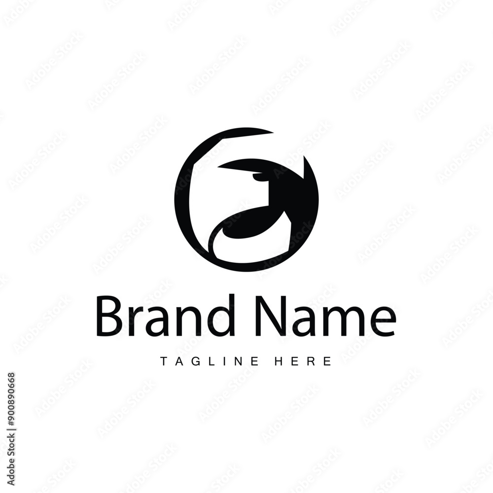 Fototapeta premium E letter logo in simple style Luxury product brand template illustration