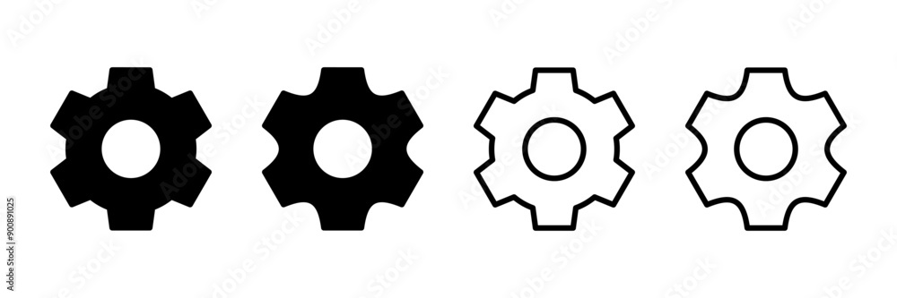 setting Icon vector isolated on white background. setting vector icon. Cog settings Icon Symbol. Gear setting Icon vector isolated on white background. setting vector icon. Cog settings Icon Symbol. Gear