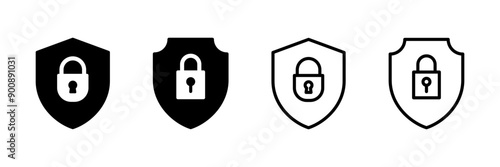 Security icon vector isolated on white background. protection icon. privacy. vpn