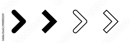 Arrow icon vector isolated on white background. Arrow symbol. Arrow vector icon