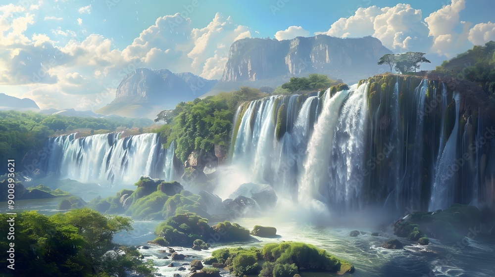 Fototapeta premium Victoria falls, Zambia. 