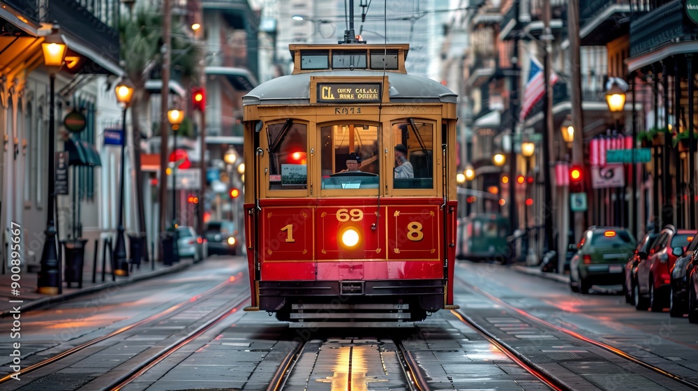 custom made wallpaper toronto digitalRed Street Car in New Orleans