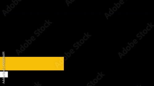 lower third yellow animation title. Simple modern 4k resolution.