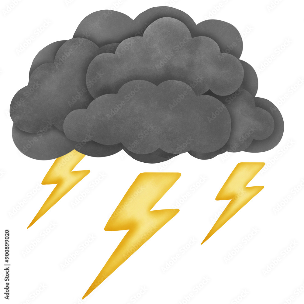 Rain clouds and lightning Rain clouds and lightning