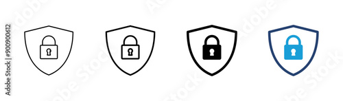 Security icon set. protection icon. privacy. vpn