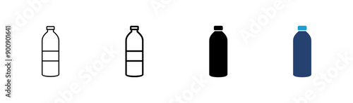 Bottle icon set. bottle vector icon