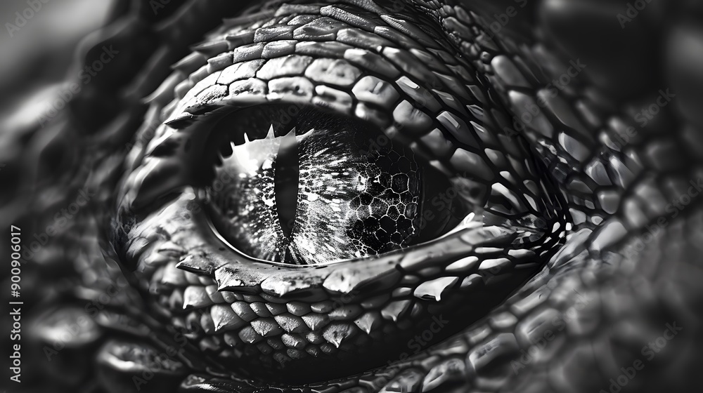 Fototapeta premium realistic dragon eye illustrations