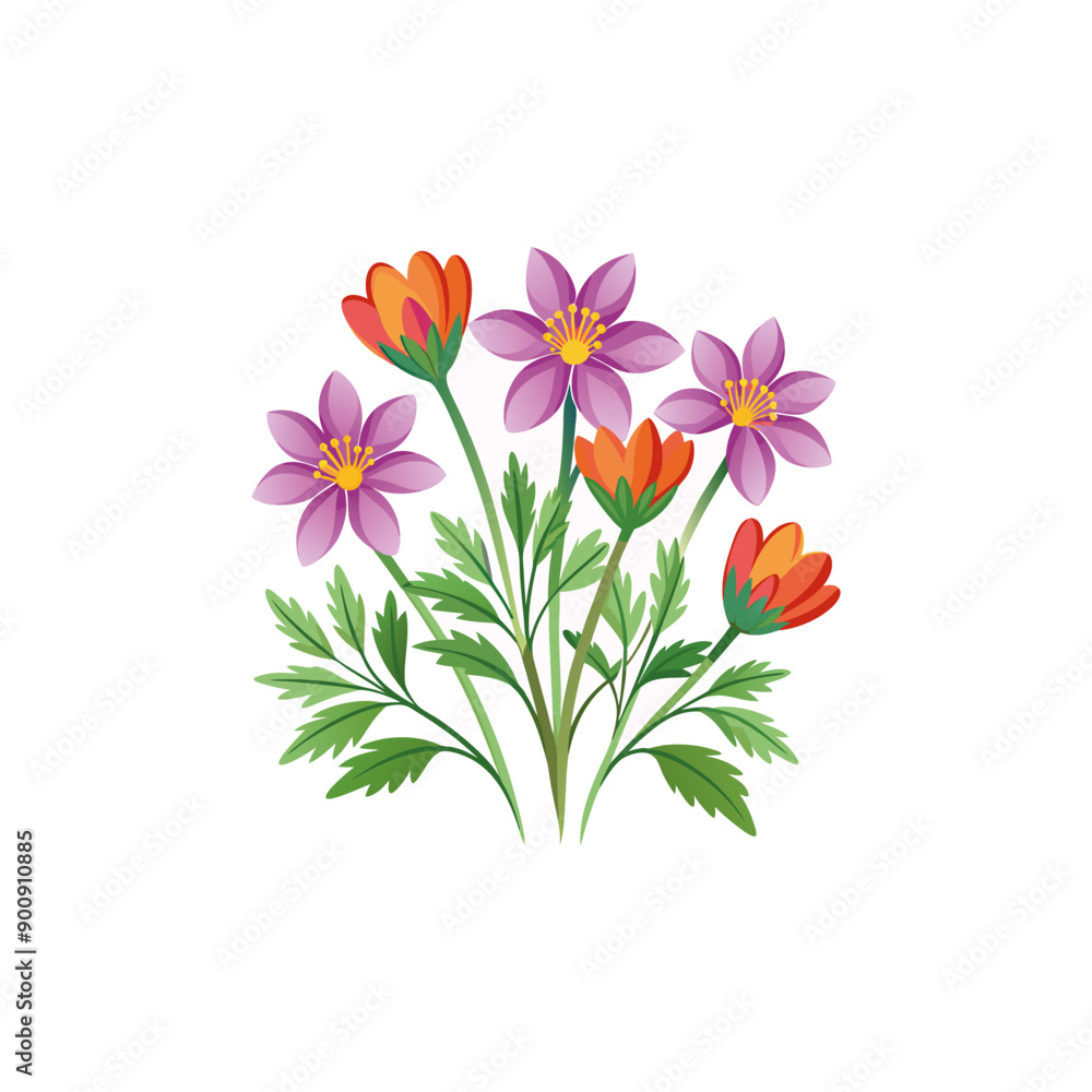 Obraz premium Creative Outline flower set designs.