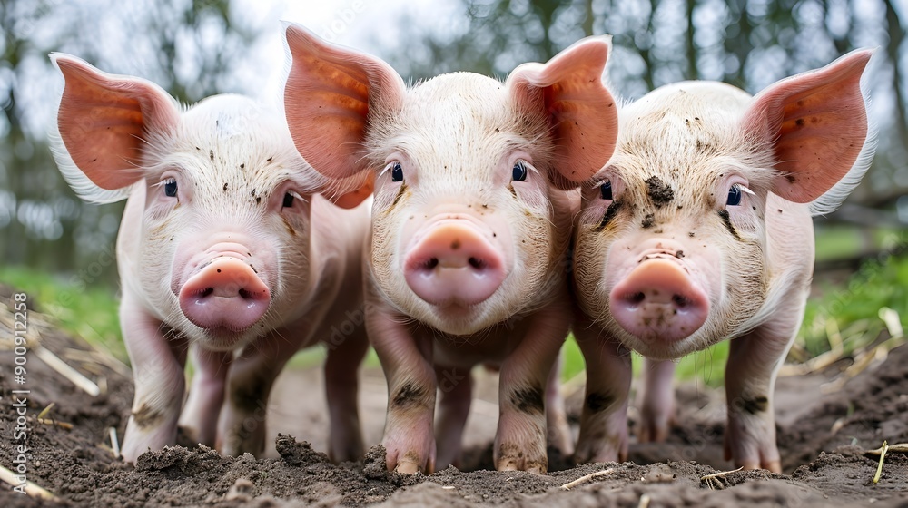 Humane Pig Farming in Clean and Spacious Pen for Animal Welfare Humane Pig Farming in Clean and Spacious Pen for Animal Welfare