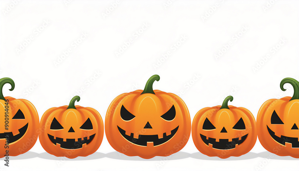 Halloween pumpkin on white background Halloween pumpkin on white background
