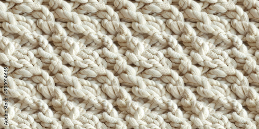 a close up of soft ivory cashimir yarn with many thick knit stitches, the texture is smooth and has an sophisticated and elegant feel to it a close up of soft ivory cashimir yarn with many thick knit stitches, the texture is smooth and has an sophisticated and elegant feel to it