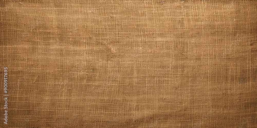 Fototapeta premium Brown Burlap Fabric Texture, brown canvas texture background