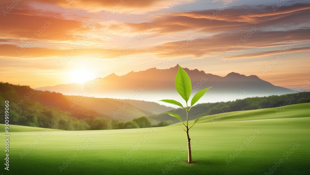 Fototapeta premium sunrise over the mountains