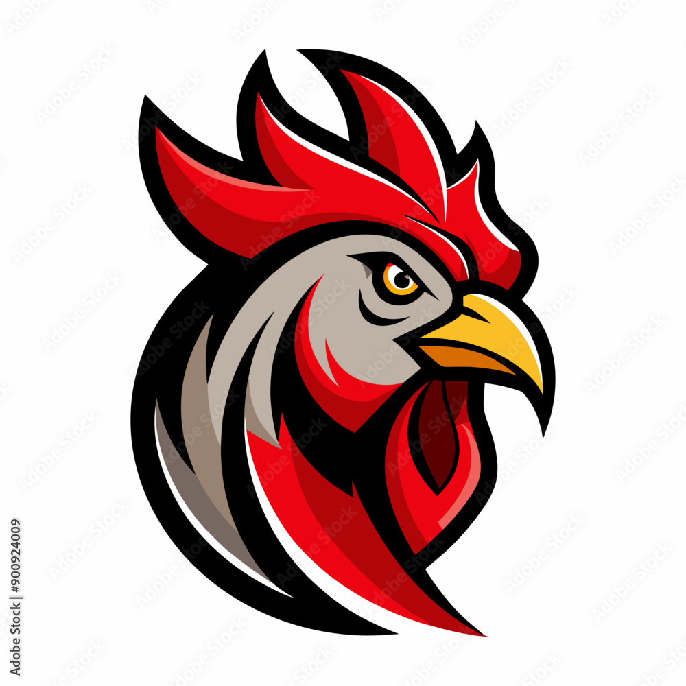 Hen or chicken head vector illustration Hen or chicken head vector illustration